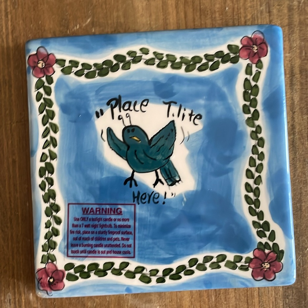 🌎Blue Sky Clayworks Tea Light House Heather Goldminc Little Bit of Heaven 2001 - Picture 2 of 16